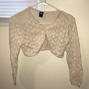long sleeve crotchet cover up